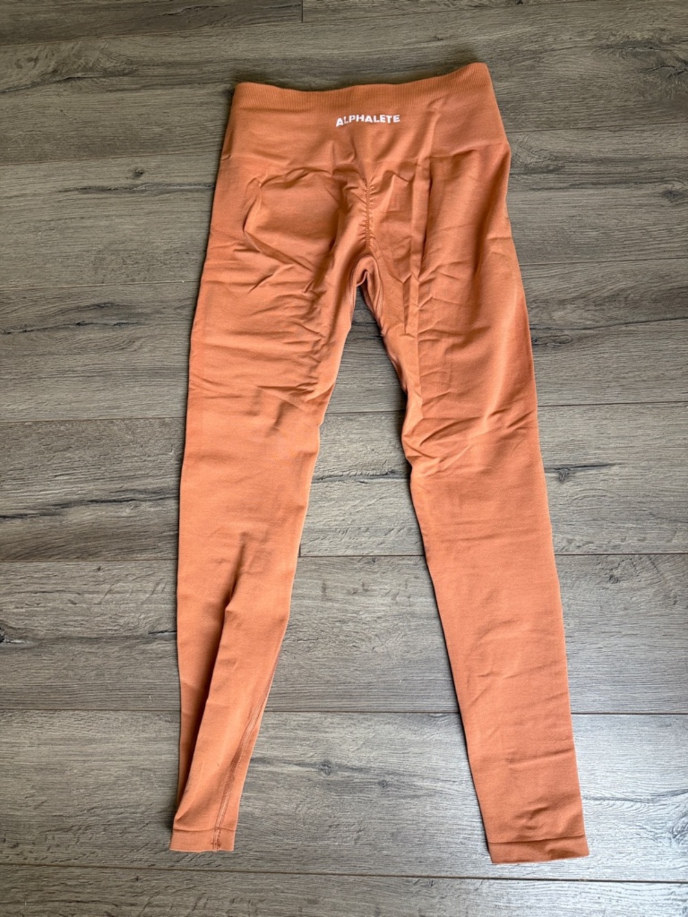 Alphalete Orange High-Rise Kids Leggings